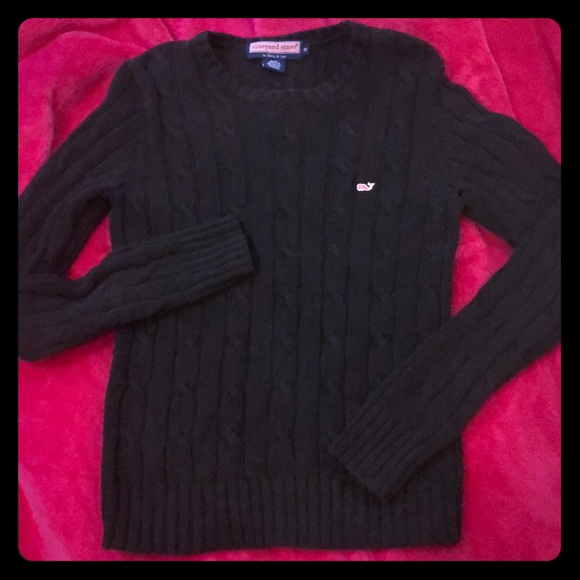 Vineyard Vines navy cable knit sweater XS - Picture 2 of 3